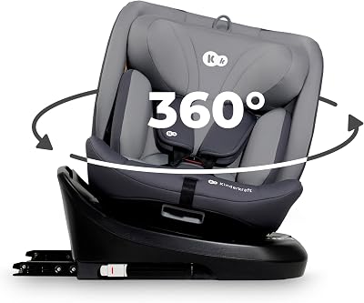 Kinderkraft I-Grow I-Size 40-150 cm 360° Rotating Car Seat Gray