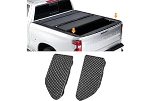 Moonlinks Bed Rail Stake Pocket Covers Compatible with GMC Sierra 1500/Chevy Silverado 1500 2019-2025 & Silverado/Sierra 2500/3500 HD 2020-2025 Truck Tonneau Covers Stake Holes Caps Plugs(2 PCS)