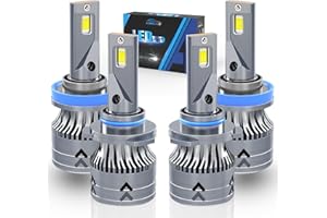 AUIMSOCO Upgraded 9005 H11 Light Bulbs Compatible for Ford Transit 150 250 350(2015 2016 2017 2018 2019), High & Low Beam Lights Set, 6500K White, Plug & Play, Pack of 4