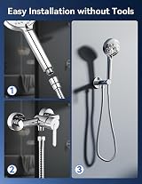 Magichome Filter Shower Head and Hose 2m 6 Modes High Pressure view 7