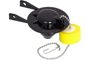 American Standard 7381129-200.0070A Universal Flapper and Chain with Float for 2-Inch Flush Valves , Black