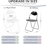 Nyxi Folding Chair Padded Paris Faux Leather White, Steel Frame 114kg view 2