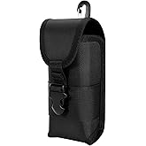 KENOBE Tactical Molle Eyeglasses Case with Buckle, Hard Shell Shockproof Portable Nylon Protective Sunglasses Box Sports Eyeglass Outdoor Storage Box with Hook