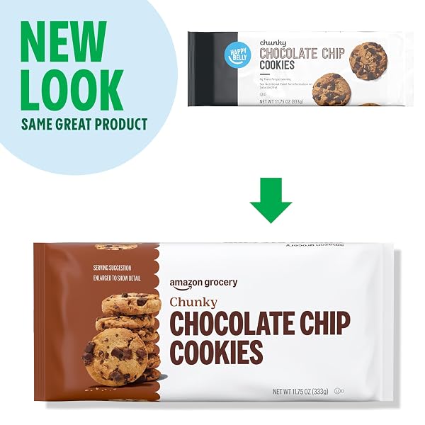 AMAZON GROCERY, CHUNKY CHOCOLATE CHIP COOKIES, 11.75 OZ