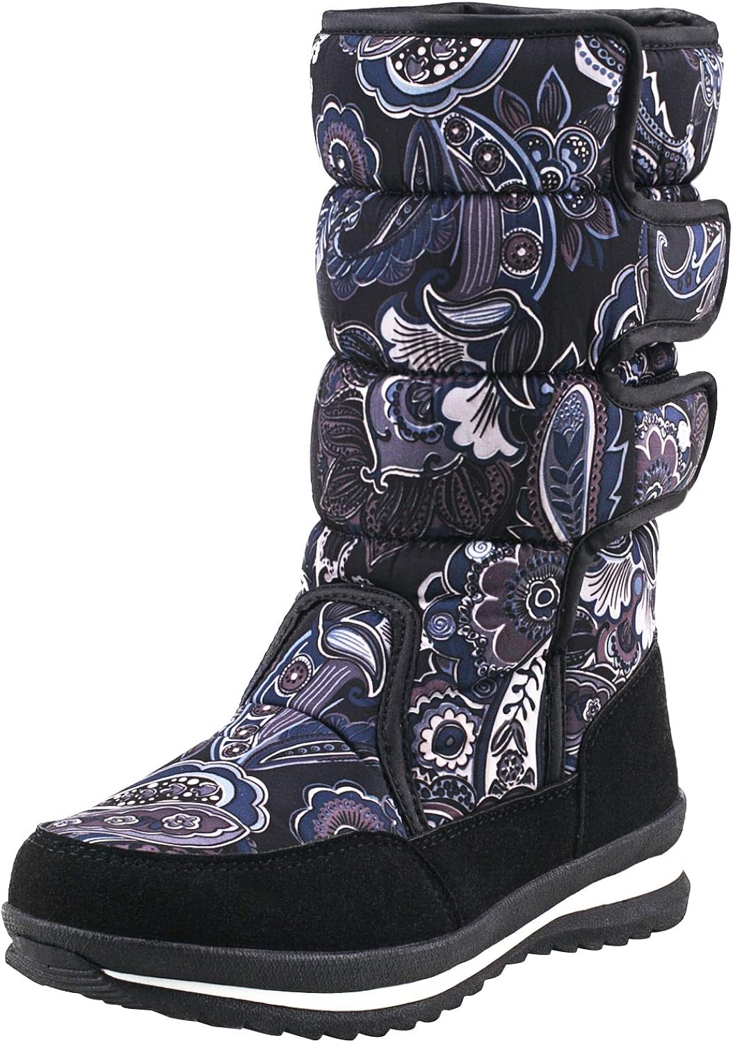 Shenji Women's Tall Velcro Snow Boots Winter Boots H9489 Amazon.co.uk