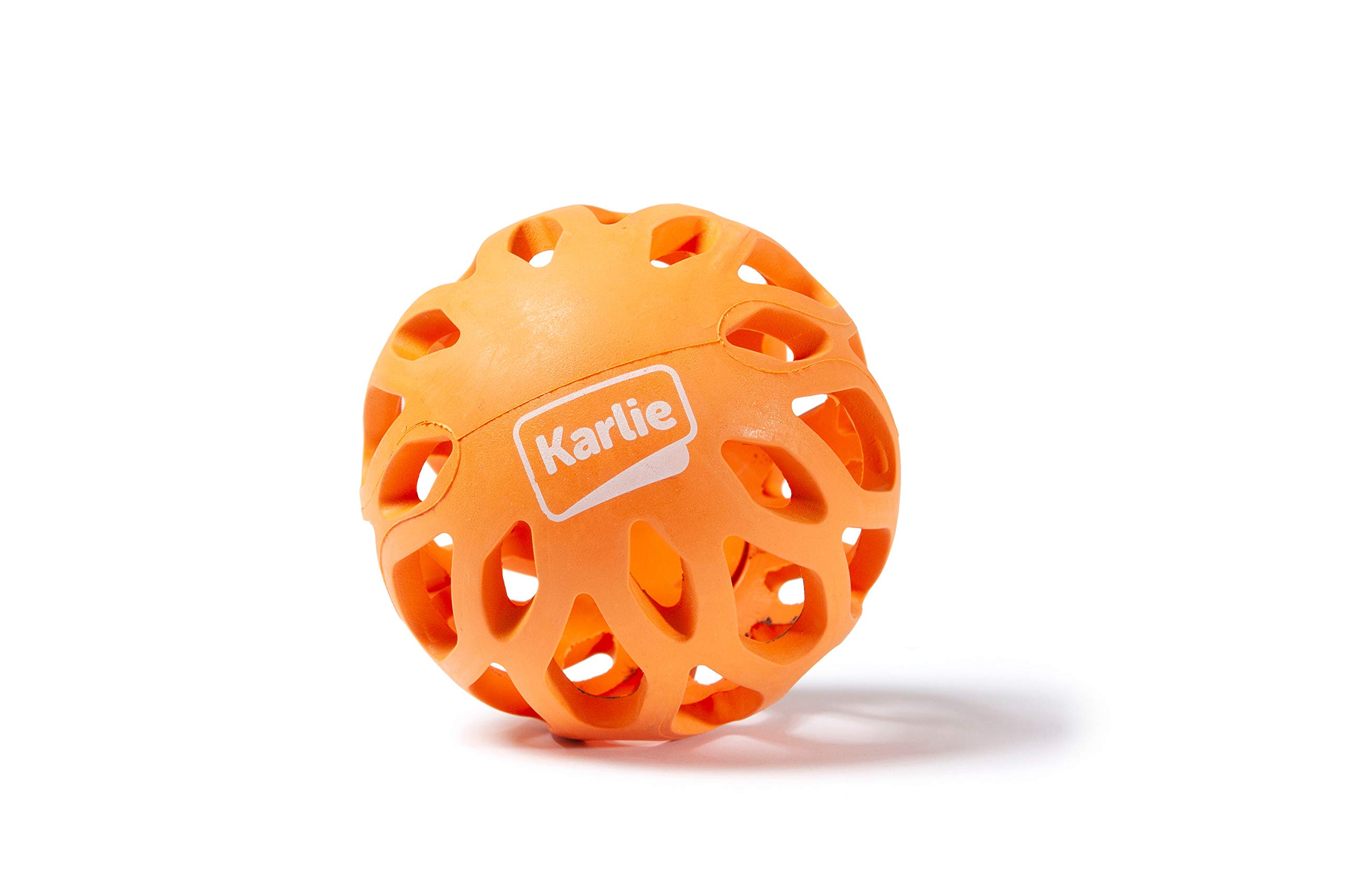 Karlie GRID PLAYBALL, RUBBER KOKO, ORANGE, 8 X 8 X 16, 5 CM, S