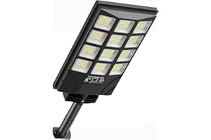 TFKK Solar Lights Outdoor Motion Sensor, 6500K Dusk to Dawn LED Solar Street Light with Remote Control, IP65 Waterproof Solar Flood Lights for Outside Garden Yard,1PC