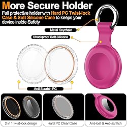 2Pack,Compatible with Airtag Holder Case with