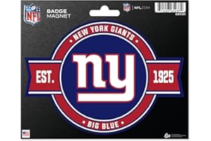 Rico Industries NFL Football New York Giants Standard Badge Magnet - for Car, Fridge