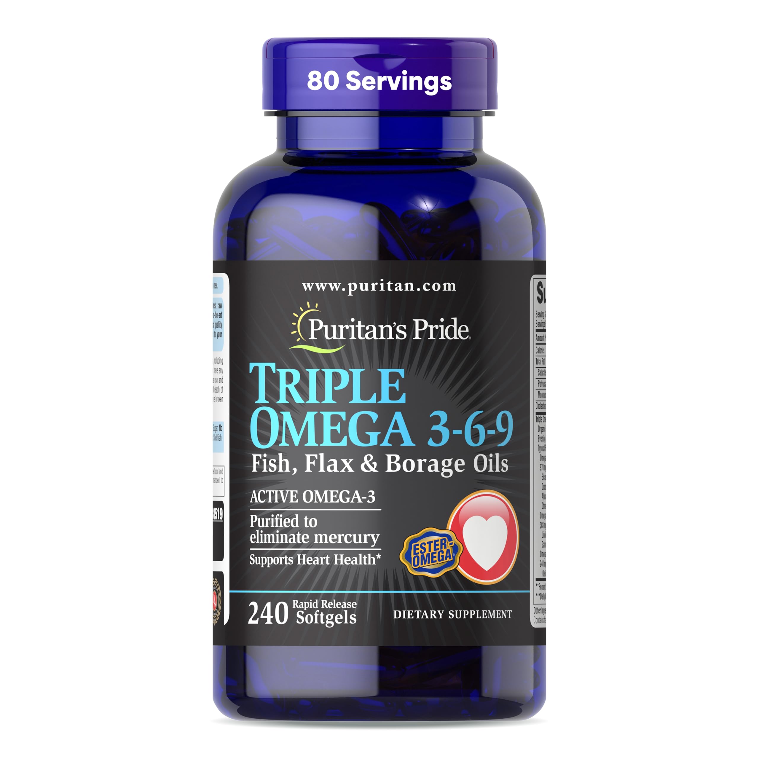 Puritan's Pride Premium Triple Active Omega 3-6-9