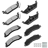 cciyu D1012 D1414 Front & Rear Disc Brake Pads Kit