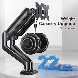 HUANUO Dual Monitor Mount for 2 Monitors up to 32