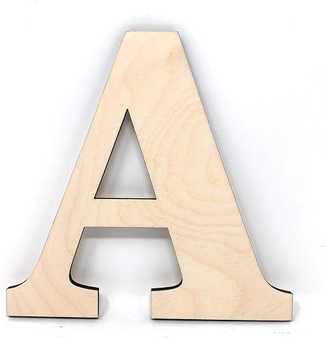 Amazon Com Gocutouts 12 Wooden A Unfinished Wooden Letters Paint