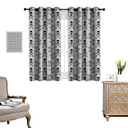 Amazon Com Homehot Gothic Window Curtain Drape Monochrome Lace
