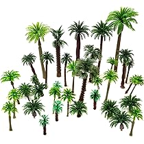 Amazon.com: OrgMemory 36pcs Palm Trees, Ho Scale Bushes