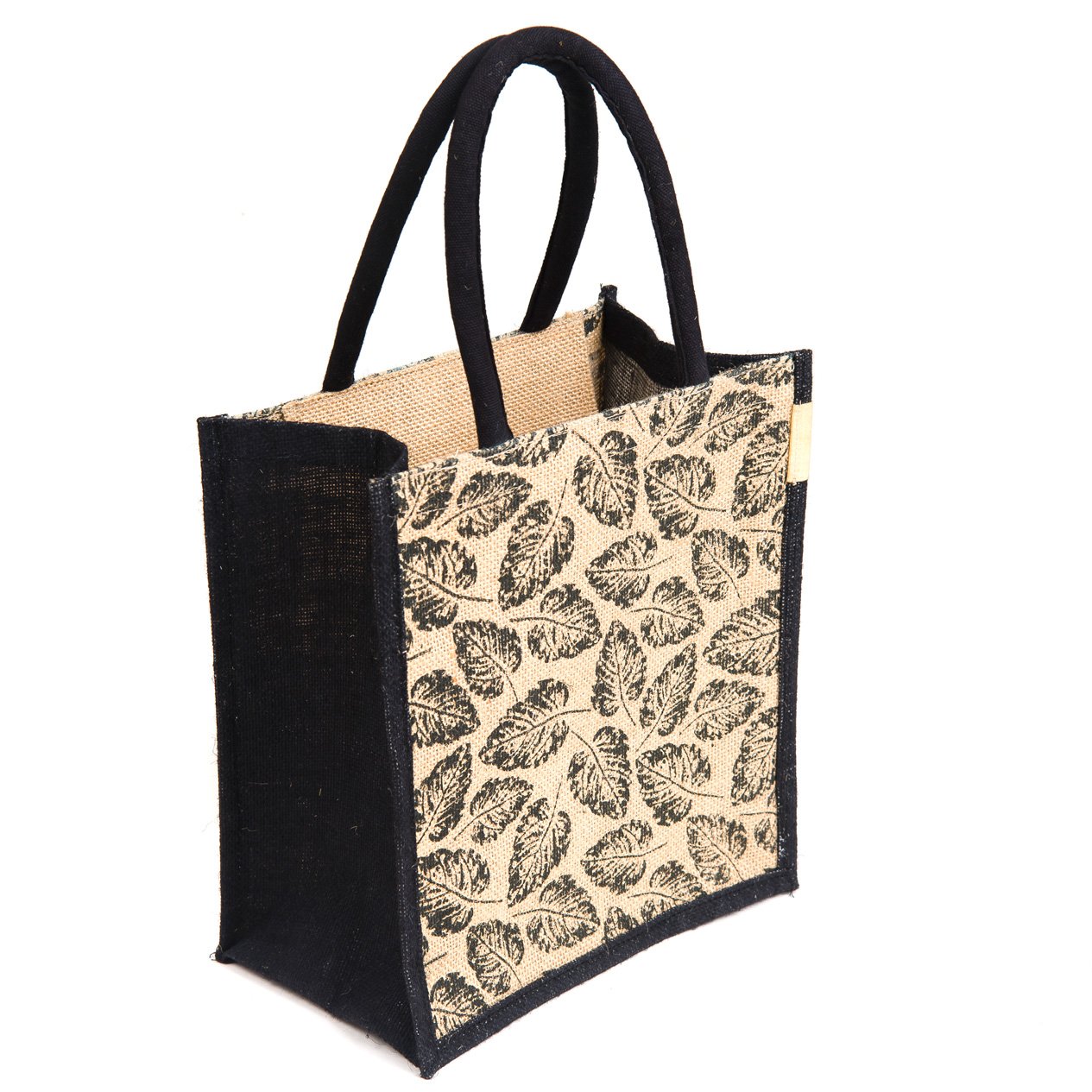h&b jute unisex multicolour tote bag