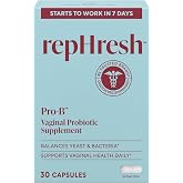 RepHresh Pro-B Vaginal Probiotic Supplement, Probiotic for Women, Balances Yeast and Bacteria to Maintain Feminine Health, Daily Oral Capsules, 30 Count