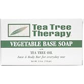 Tea Tree Therapy Vegetable Base Soap with Tea Tree Oil - 3.9 oz - Pack of 9
