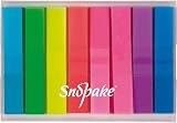 Snopake Index Tab Highlighters Transparent 45 x 8 mm Neon Assorted (160 Tabs) view 2
