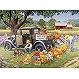 Bits and Pieces – 2000 Piece Jigsaw Puzzle for Adults – Home Grown - Fall on The Farm Jigsaw Puzzle by Artist John Sloane, Completed Puzzle Size: 26" x 39"