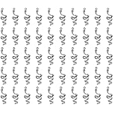 PPhtony Small Vintage Snake Shaped Charms for DIY Necklace Earring Bracelet Pendant Keychain Bookmark Jewelry Making and Christmas Halloween Decoration Crafting, 50PCS