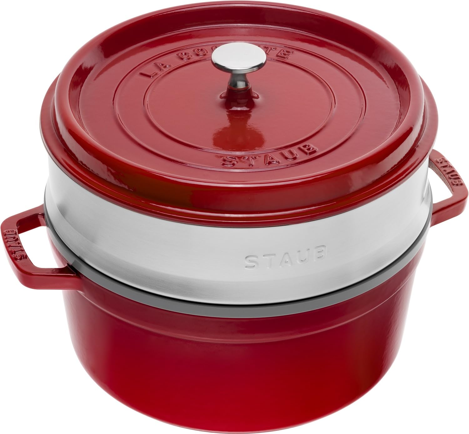 Staub,La Cocotte,Cocotte,26cm,5.25l,Kirsch-Rot,Gusseisen,rund