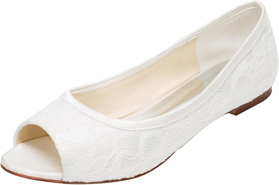 satin flats bridal