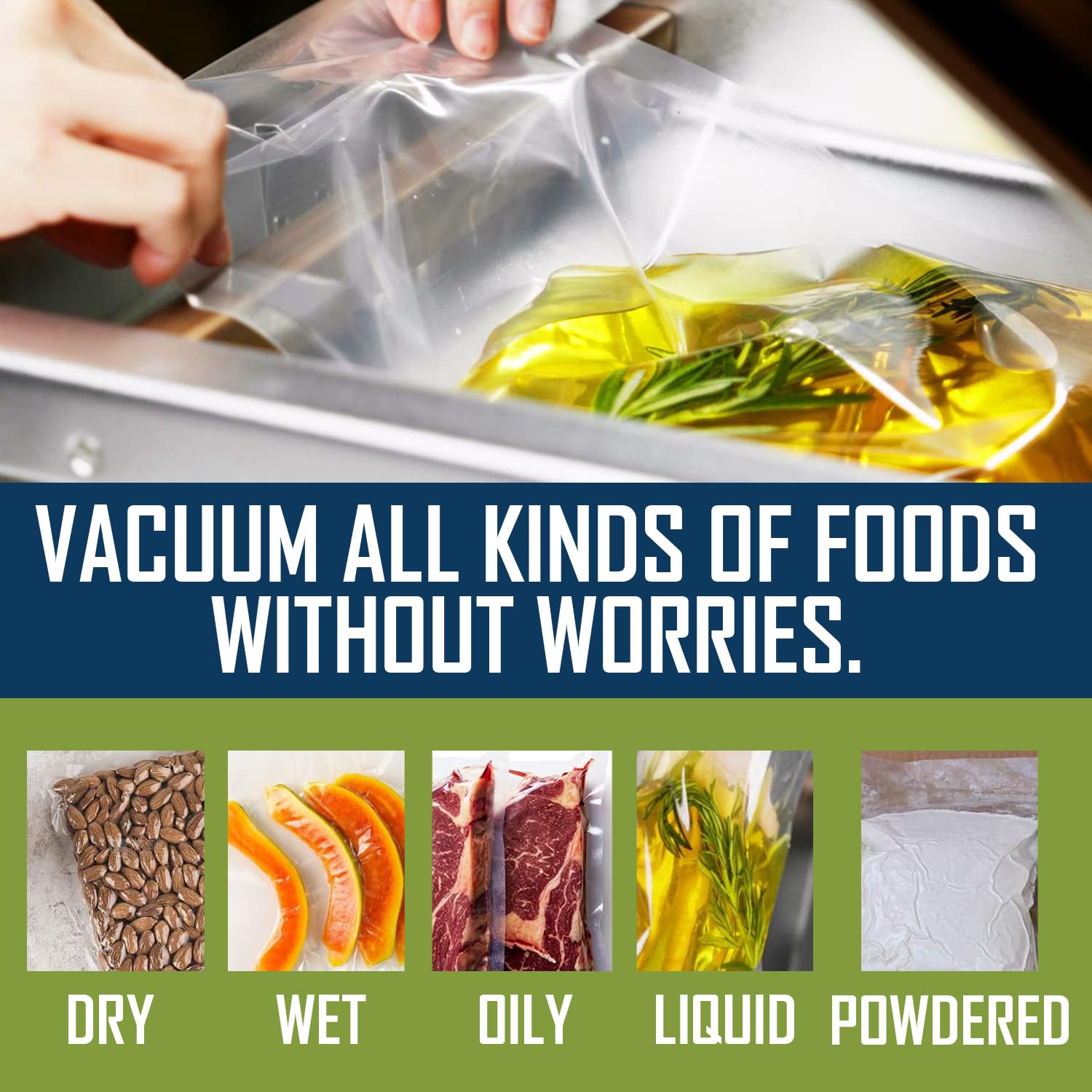 VacMaster VP95 Chamber Vacuum Sealer with Industrial Oil Pump. Great for Portioning, Meal Prep, Restaurants, Catering, Food Trucks, Sous Vide, Home. Great for Dry Goods, Liquids and Marinades.