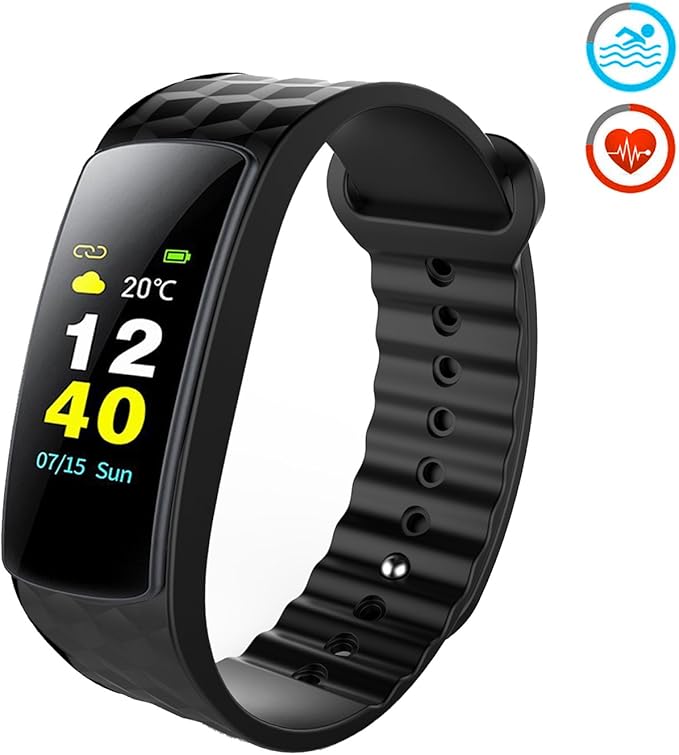 Pulsera Actividad, Antimi Pantalla a Color Fitness Tracker Reloj ...