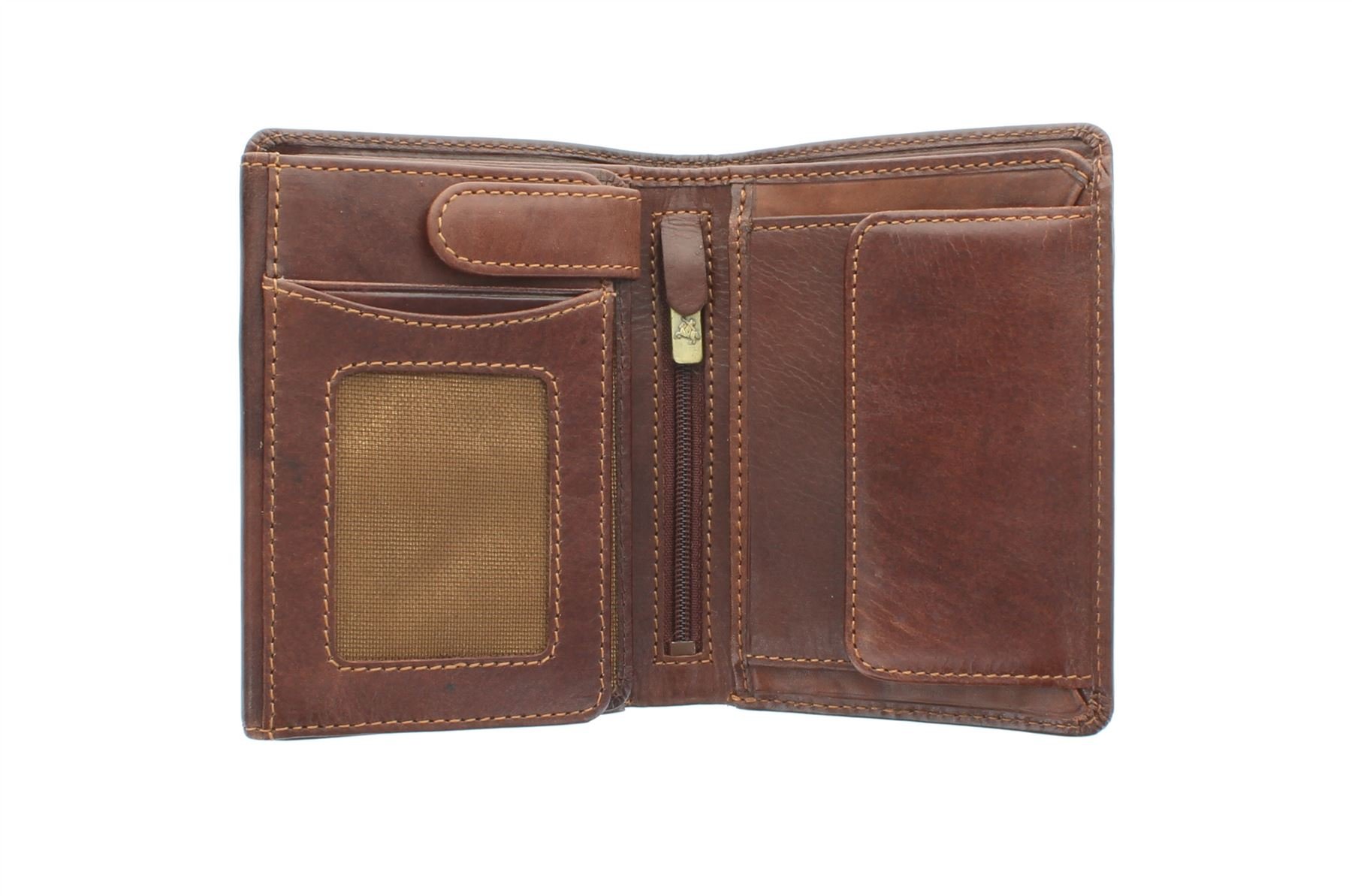 VISCONTI Tuscany Collection Lucca Leather Wallet with RFID Protection TSC44 Tan