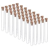 PATIKIL 7ml Plastic Test Tubes with Cork