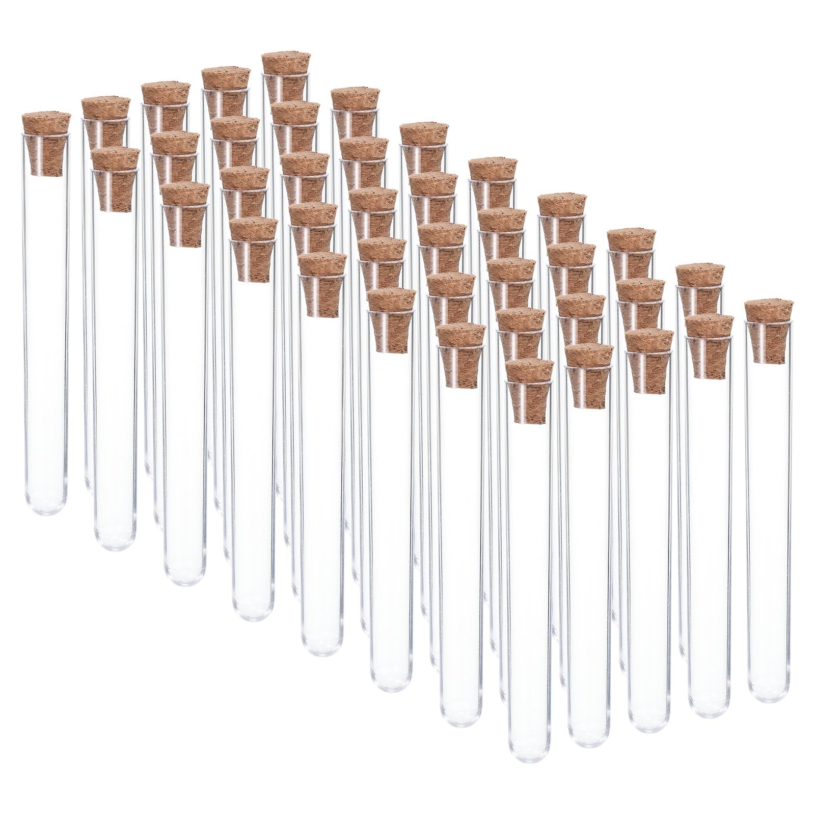 PATIKIL 7ml Plastic Test Tubes with Cork