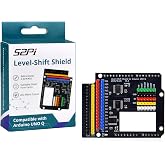 GeeekPi Level Converter Module for Arduino UNO Q, Bidirectional 3.3V to 5V, Stackable, LED Matrix Cutout