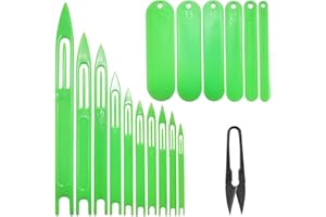 Fishing Net Needle Repair Kits - Plastic 10 Sizes Fishing Netting Shuttle and 6 Sizes Mending Cast Net Tools Gill Net Needle 