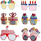 SEPTPARTY Funny Sunglasses & Costume Masks for Birthday Parties, Multi-Shaped Novelty Shades to Add Humor to Any Festivity