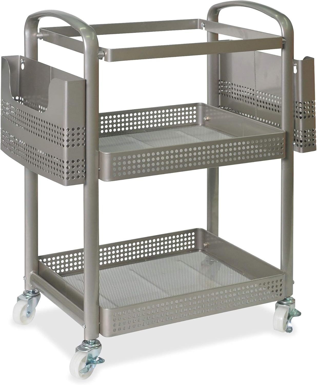 Lorell File Mobile Cart, 25.3" x 22.4" x 12.5", Champagne Gold: Furniture & Decor