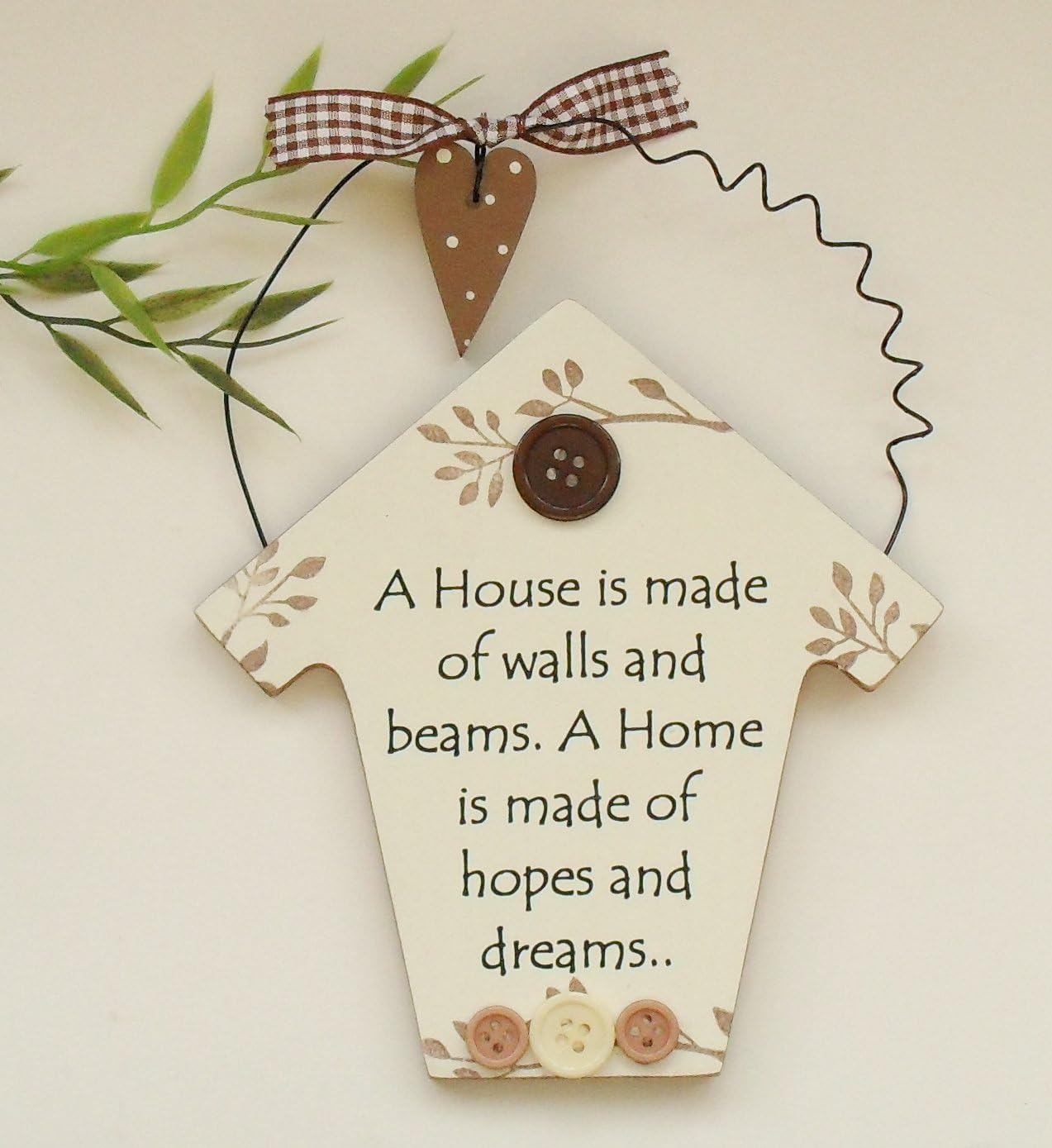 New Home Wooden Plaque