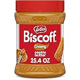 Lotus Biscoff Cookie Butter Spread, Creamy, non GMO + Vegan, 25.4oz | Nut free, no added colors or flavors, , ideal for families &amp; baking enthusiasts