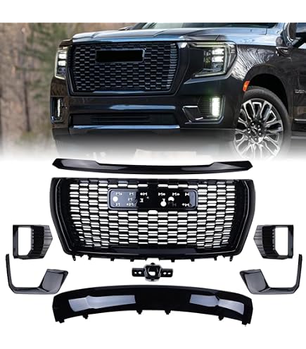 Gloss Black Door Rear SLT Yukon Emblems Letters 2021-2026 GMC Yukon Yukon XL