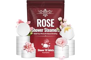 VORLIS Shower Steamers Aromatherapy -18 Packs Rose Shower Bombs, Birthday Gifts for Women and Men, Stress Relief Self Care Gifts for Mom, Christmas Gifts, Red Gifts, Stocking Stuffers for Women