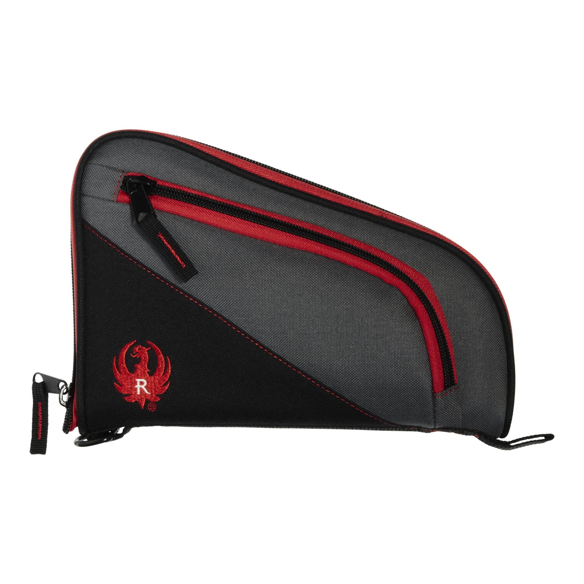 Photo 1 of Allen Company Ruger Tucson Handgun Case - Fits Most Auto-Loaders and Revolvers with Barel Lengths up to 4" and 2" - Gun Storage Accessory with Lockable Zipper - Black/Gray/Red