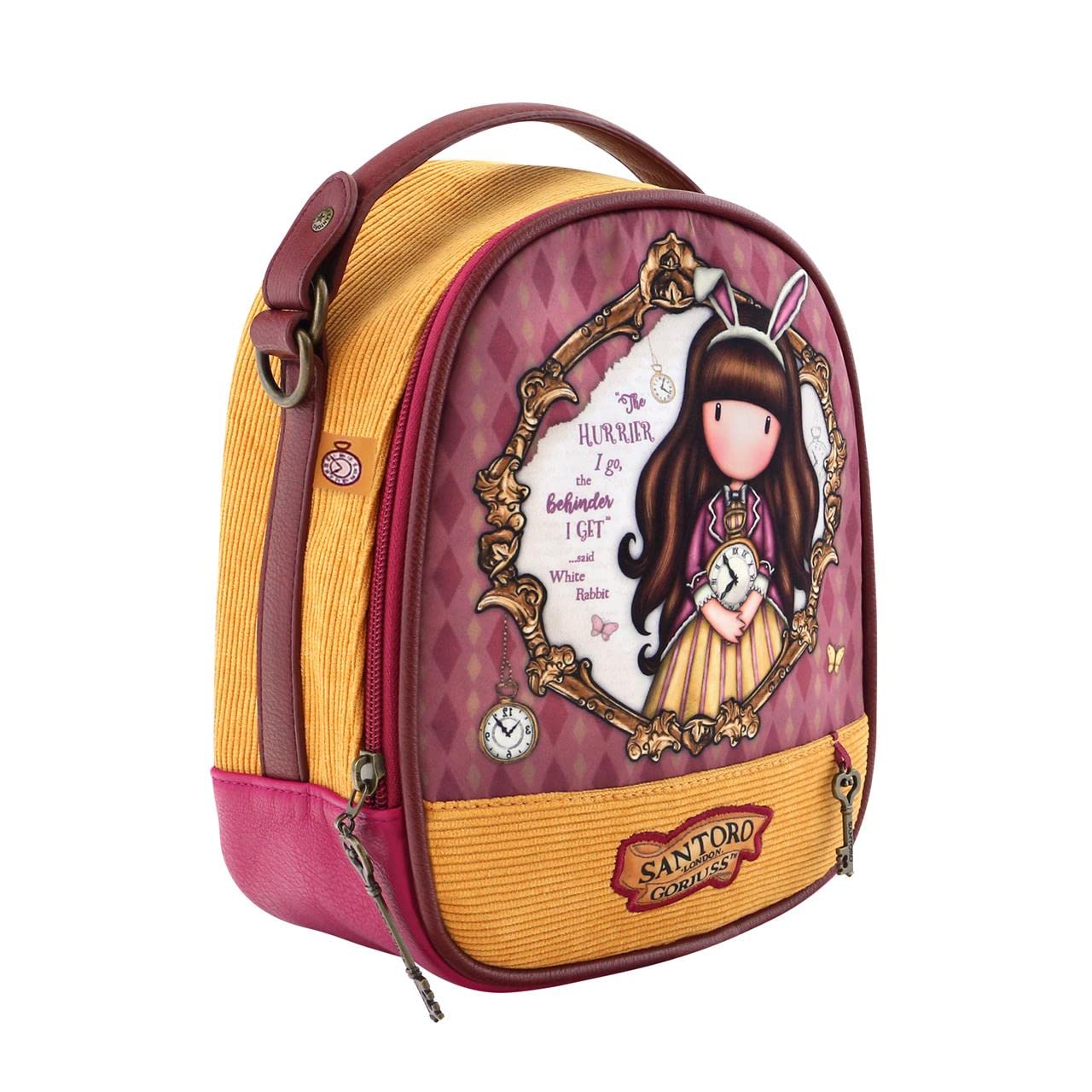 Safta 1022GJ04, Gorjuss Just One Second Unisex Children's Mini Backpack, Multicoloured, M, multicoloured, M