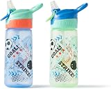 Nuby Super Quench Straw Water Bottle 540ml Spill Proof 2 Pack