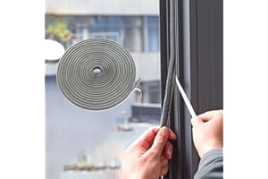 BRUIEFPAP 39.4FT Brush Weather Stripping, Neat Pile Self Adhesive Seal Strip for Windows and Door, Weatherstrip for Soundproofing, Windproof, Dustproof, Stronger Stickiness, 0.35'' Wide x 0.2'' Thick, Grey