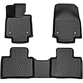 Powerty Floor Mats for 2023 2024 2025 2026 Lexus RX RX350 RX350h RX500h (NOT for RX450h+ PHEV) Accessories All Weather Floor Liner 3D TPE 1st & 2nd Row Floor Mat Heavy-Duty Floor Liners