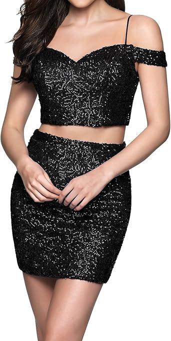 two piece tight homecoming dresses