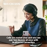 Sony WH-CH720N Wireless Noise Cancelling Headphones Bluetooth Blue 50hr Battery view 6