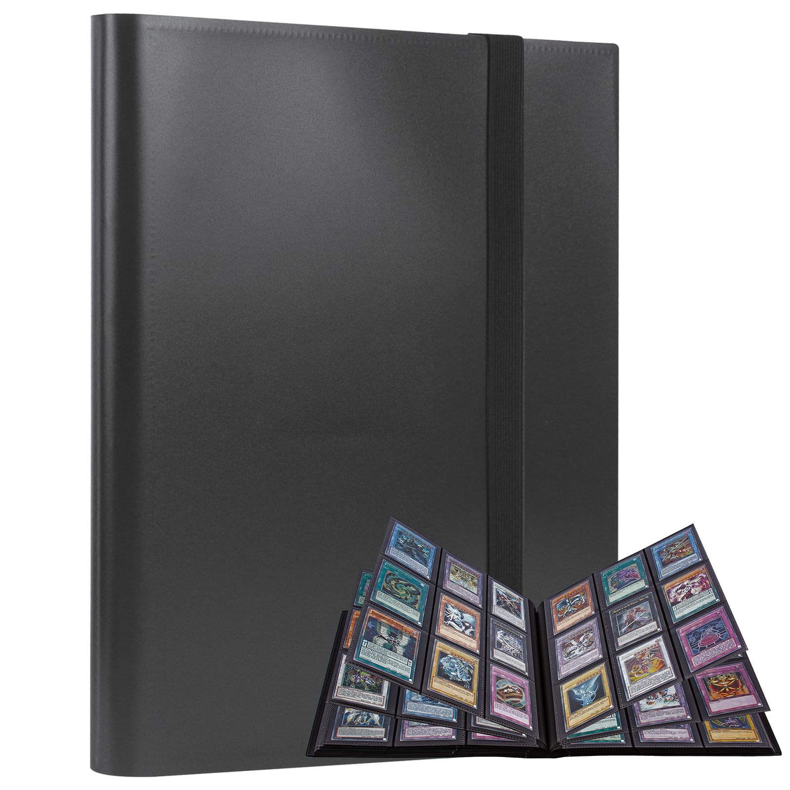 ECOSEAO 9-Pocket Trading Card Album, 360 Pockets Card Binder, Card Collection Folders for MTG, Trading Card Binder Album Holder for TCG football Photographic Cards(Black) — image 1