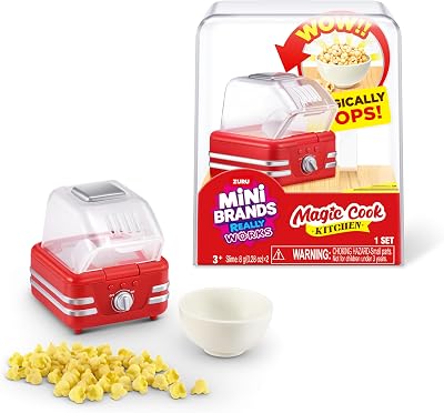Mini Brands Really Works Magic Cook Kitchen Capsule Popcorn Machine
