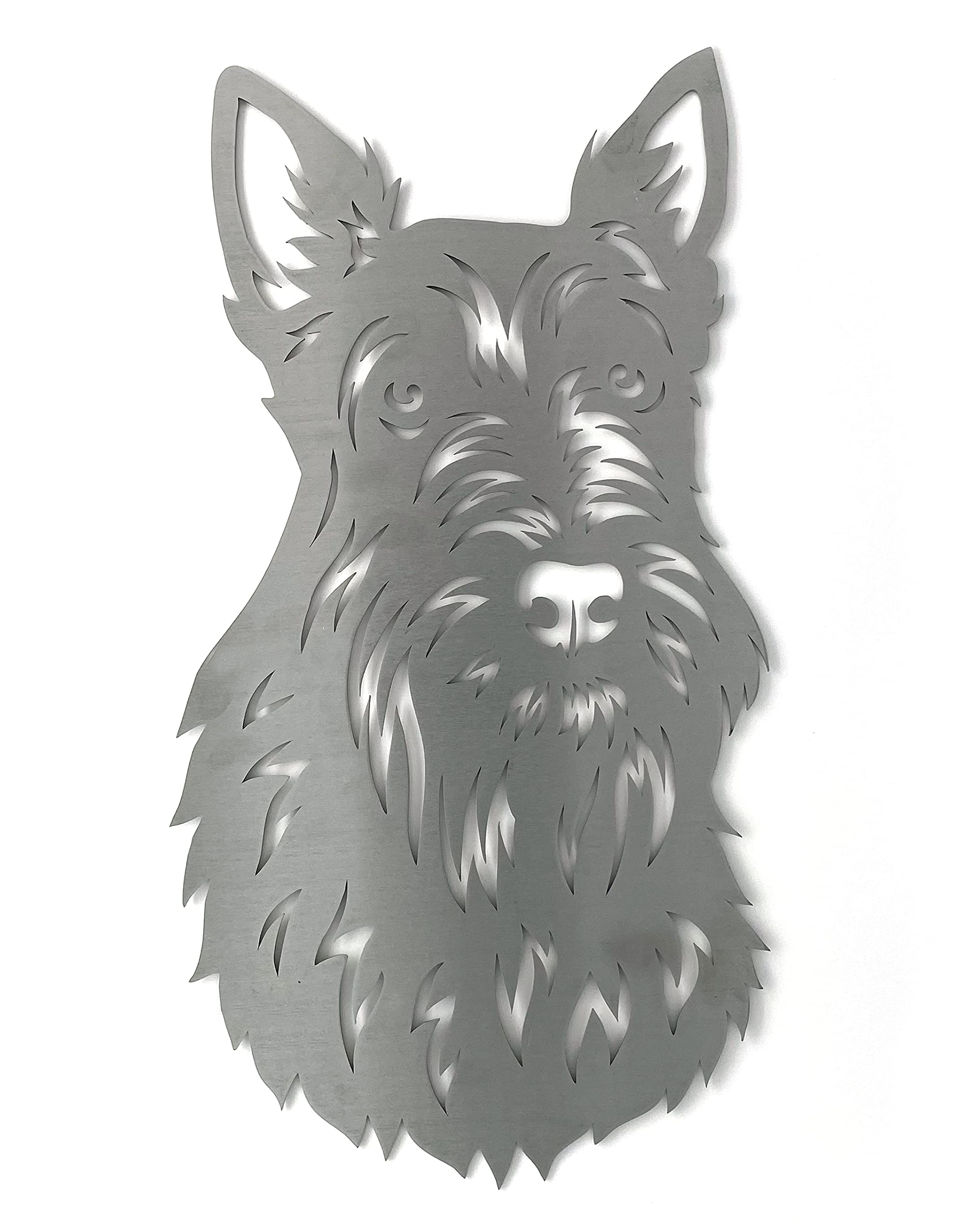 Image Industry Scottish Terrier Dog Garden Art Sculpture/Garden Ornament/Rusty Metal Dog/Metal Garden Sculpture/Metal Art (Medium 225mm x 415mm)